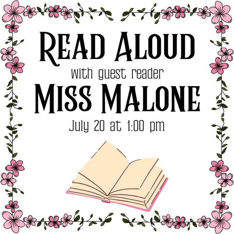 Guest Reader: Miss Malone