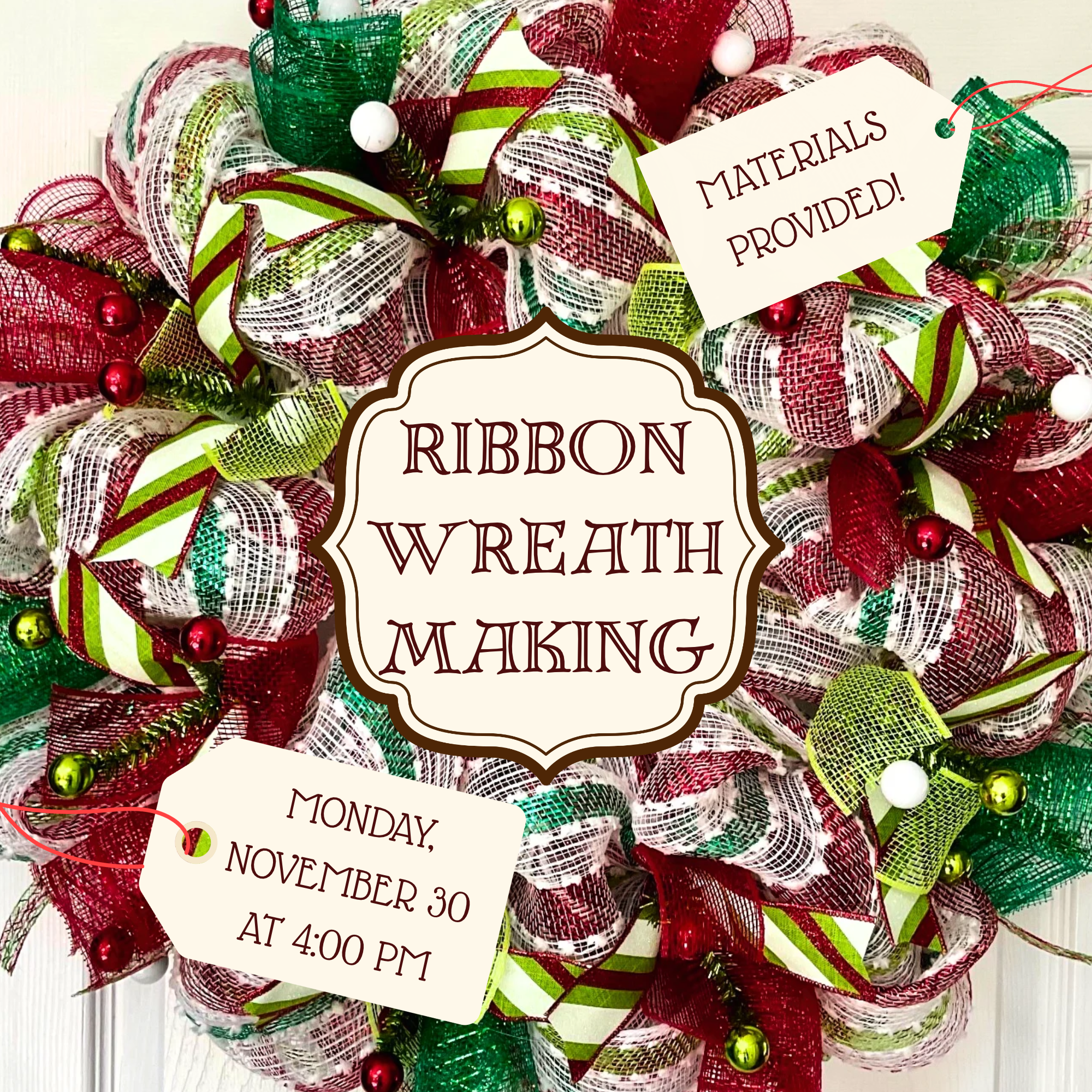 Ribbon Wreath Making